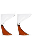 Homa Studios Arch Cocktail Glass Set - Amber